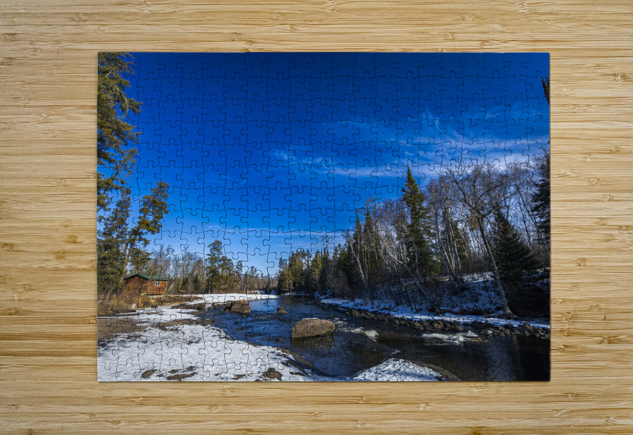 Pine Point Rapids Shelter Marc Gilbert Photography Puzzle printing