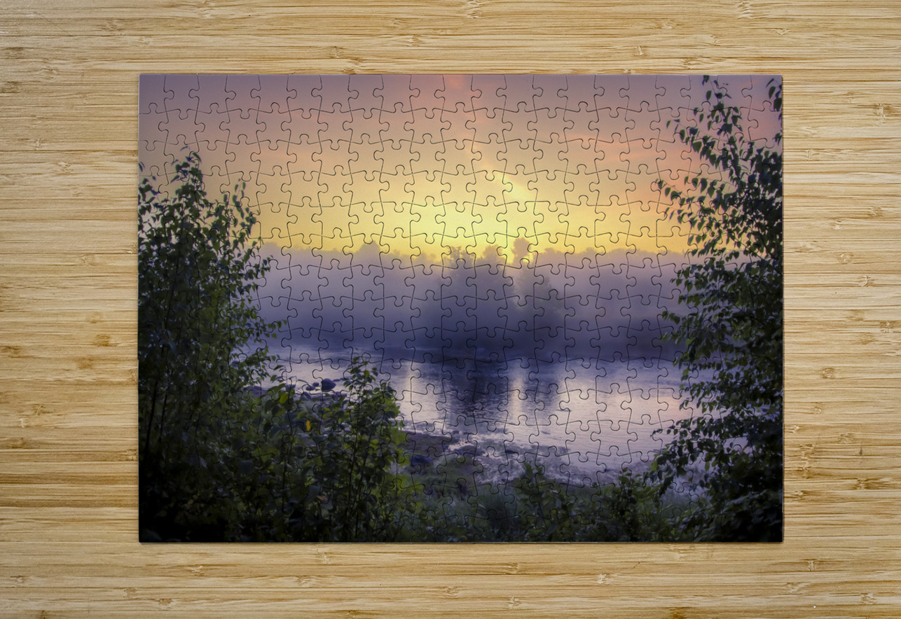 Foggy Sunrise on the Roseau River Marc Gilbert Photography Puzzle printing