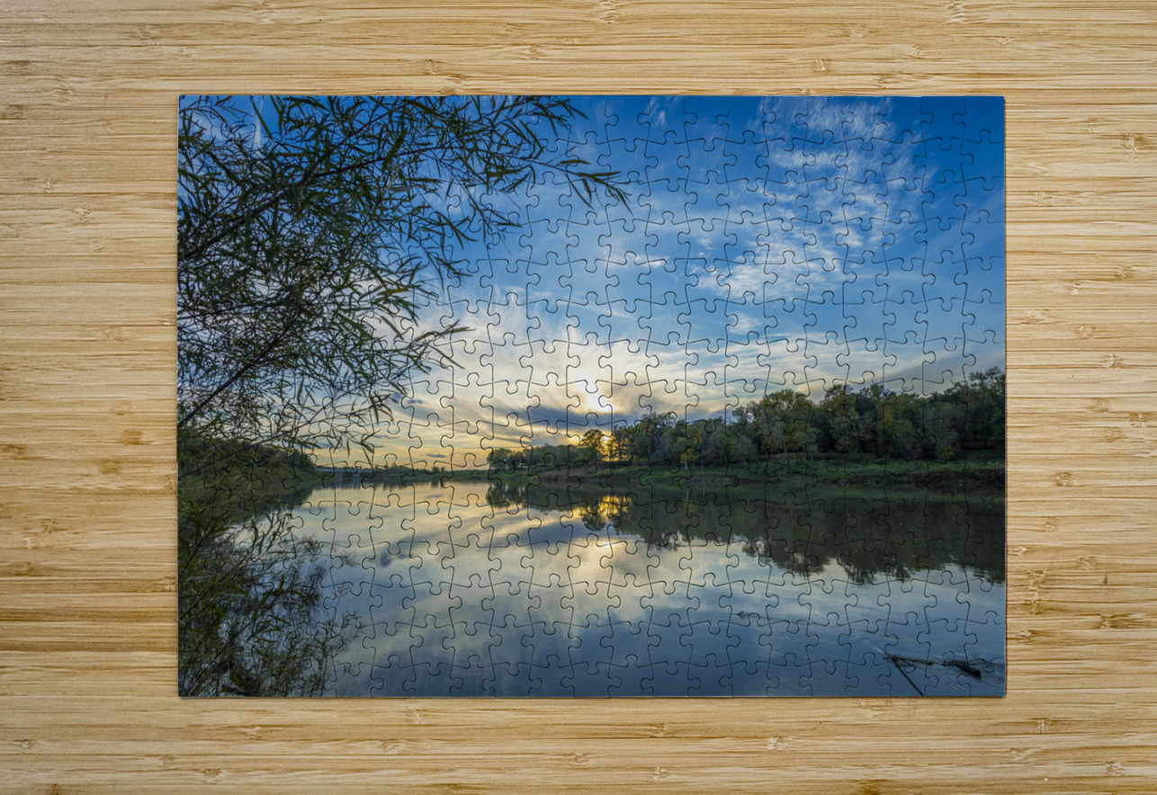 Red River at Sunset Marc Gilbert Photography Puzzle printing