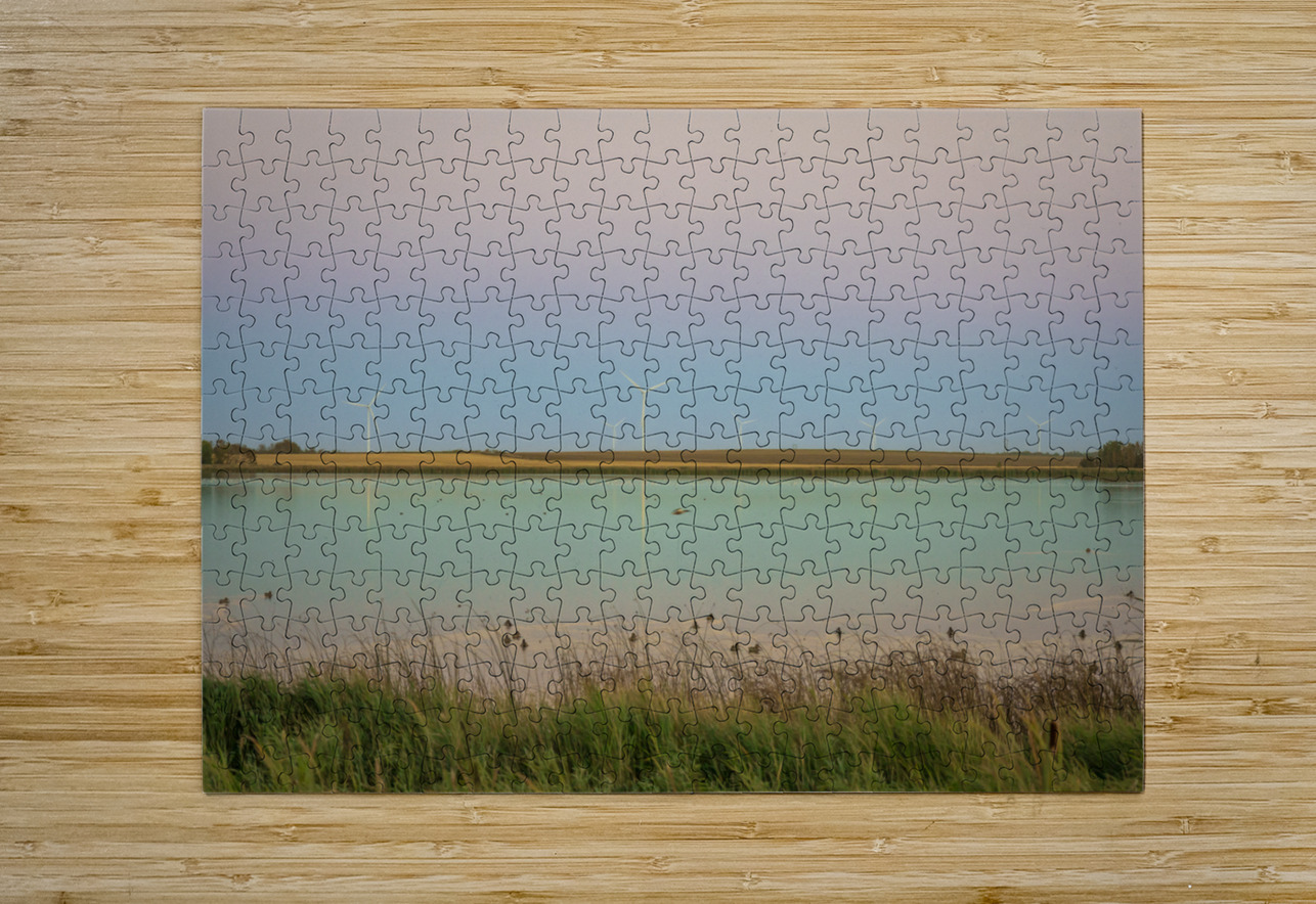Wind Turbines Reflection Marc Gilbert Photography Puzzle printing