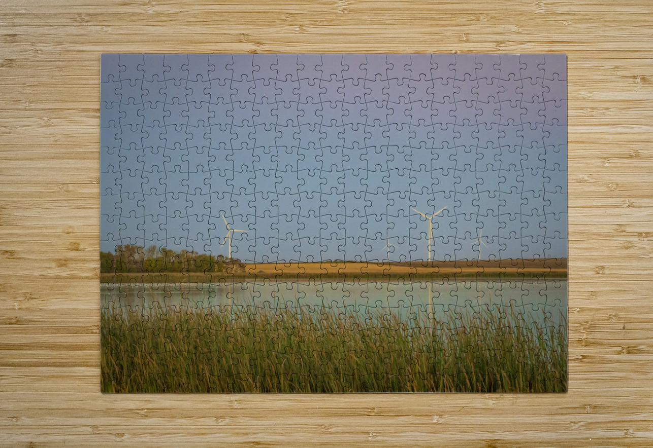 Wind Turbines Reflection Marc Gilbert Photography Puzzle printing