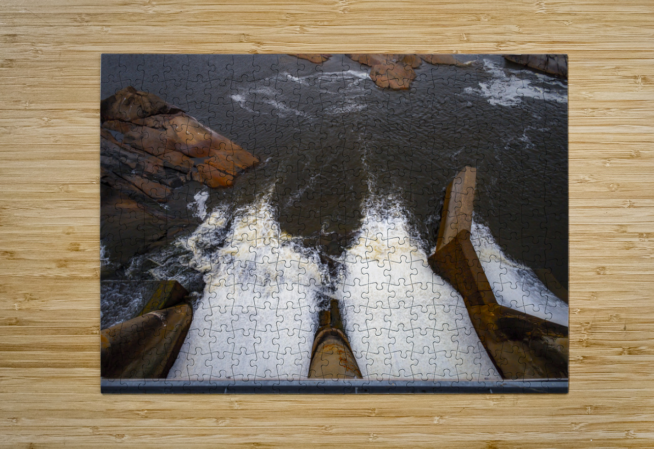Spillway at Powerview Pine Falls Marc Gilbert Photography Puzzle printing