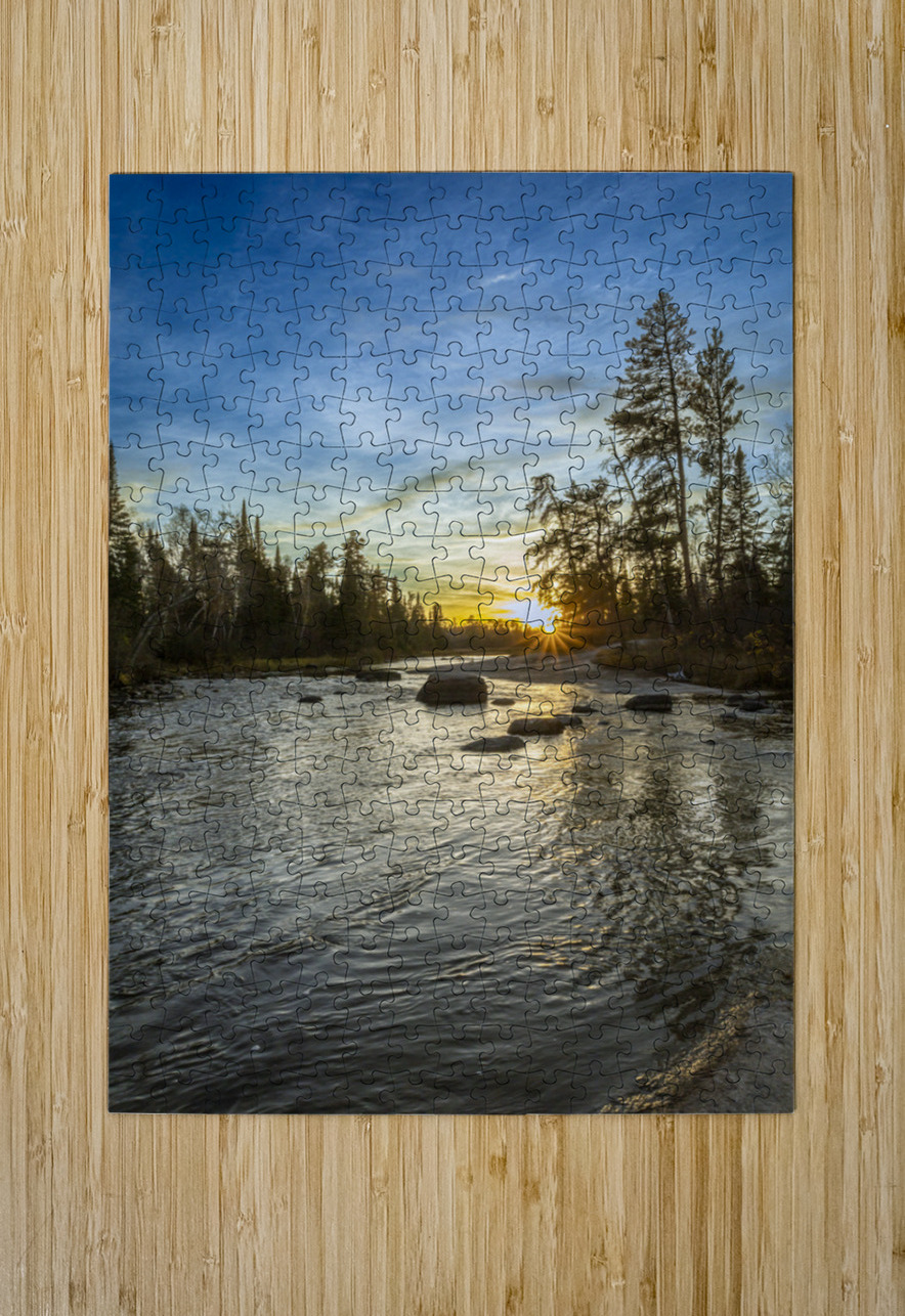 Sunset at Pine Point Rapids Marc Gilbert Photography Puzzle printing