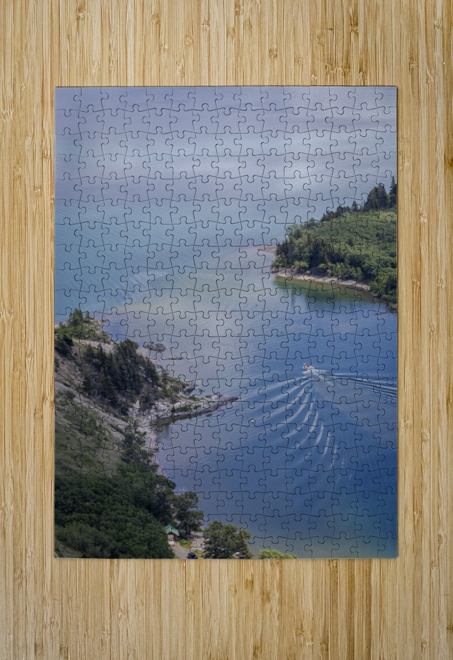 Boating on Waterton Lakes Marc Gilbert Photography Puzzle printing