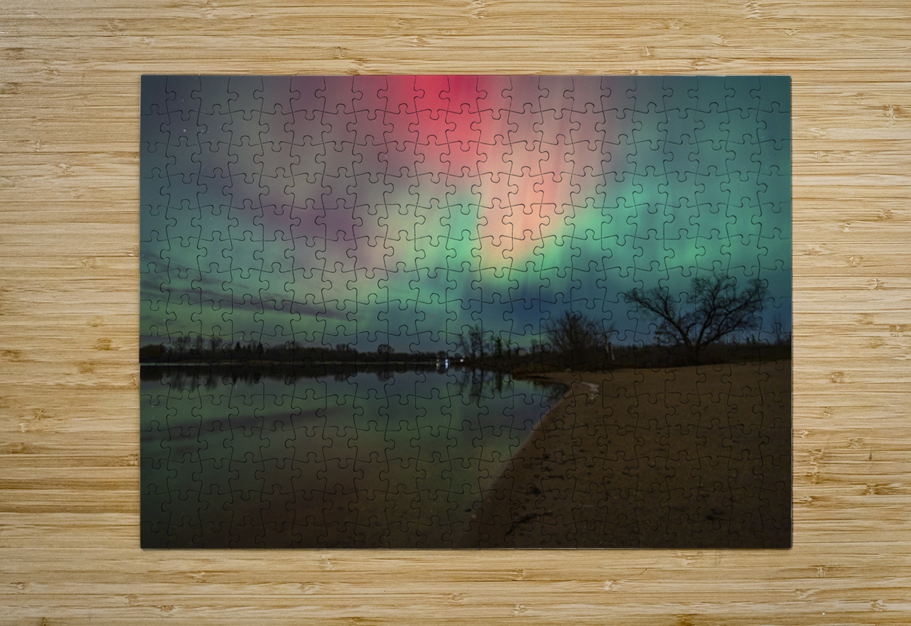Northern Lights Reflections Marc Gilbert Photography Puzzle printing