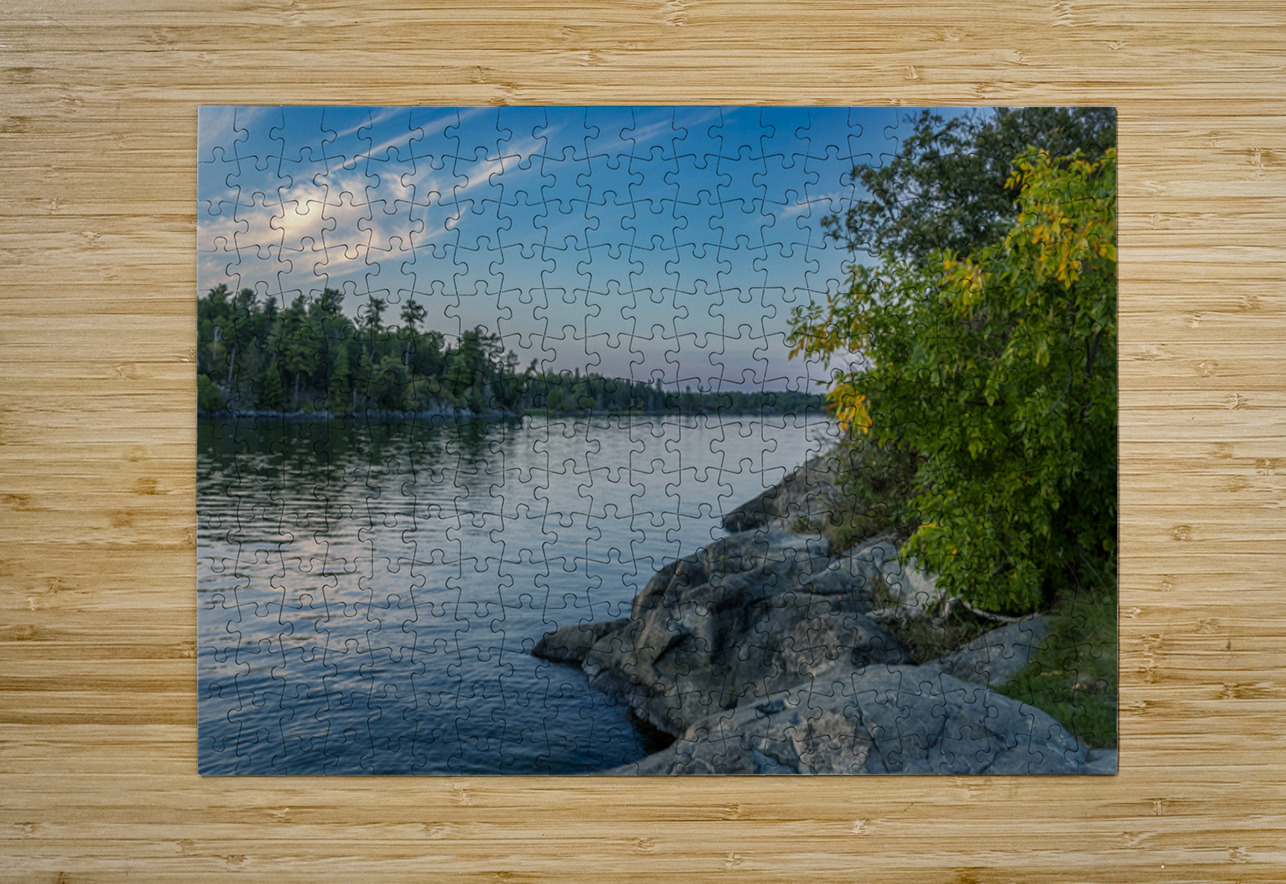 Rocky Shoreline Reflection Marc Gilbert Photography Puzzle printing