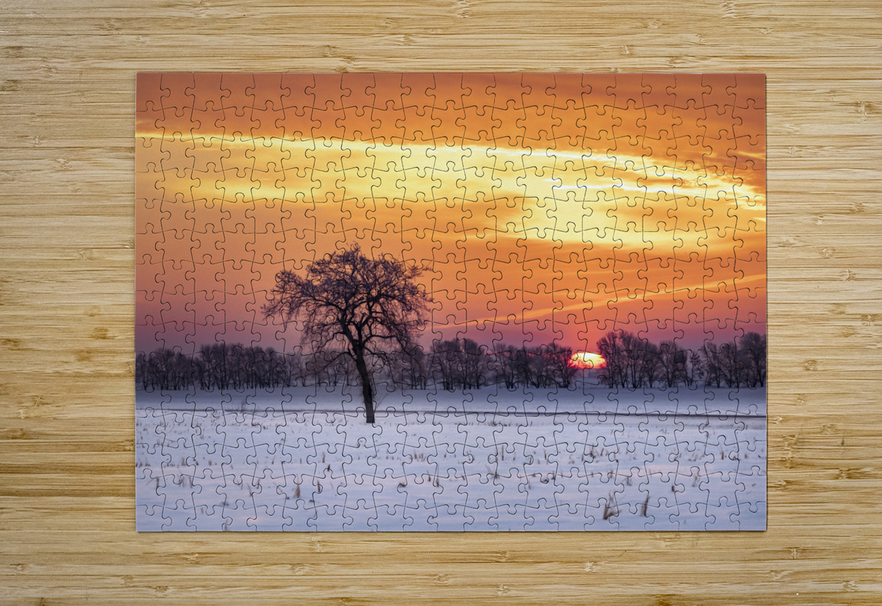 Lone Tree at Sunrise Marc Gilbert Photography Puzzle printing
