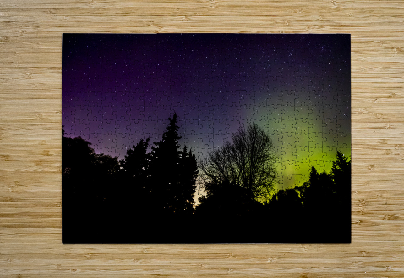 Aurora In the Woods Marc Gilbert Photography Puzzle printing