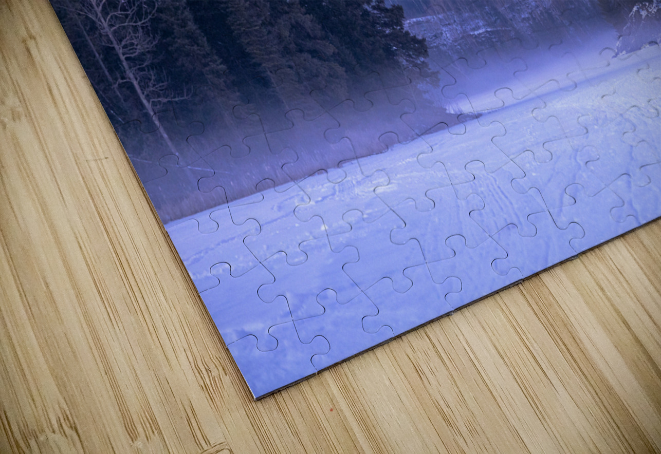 Fog Rising Over Falcon Lake Marc Gilbert Photography Puzzle