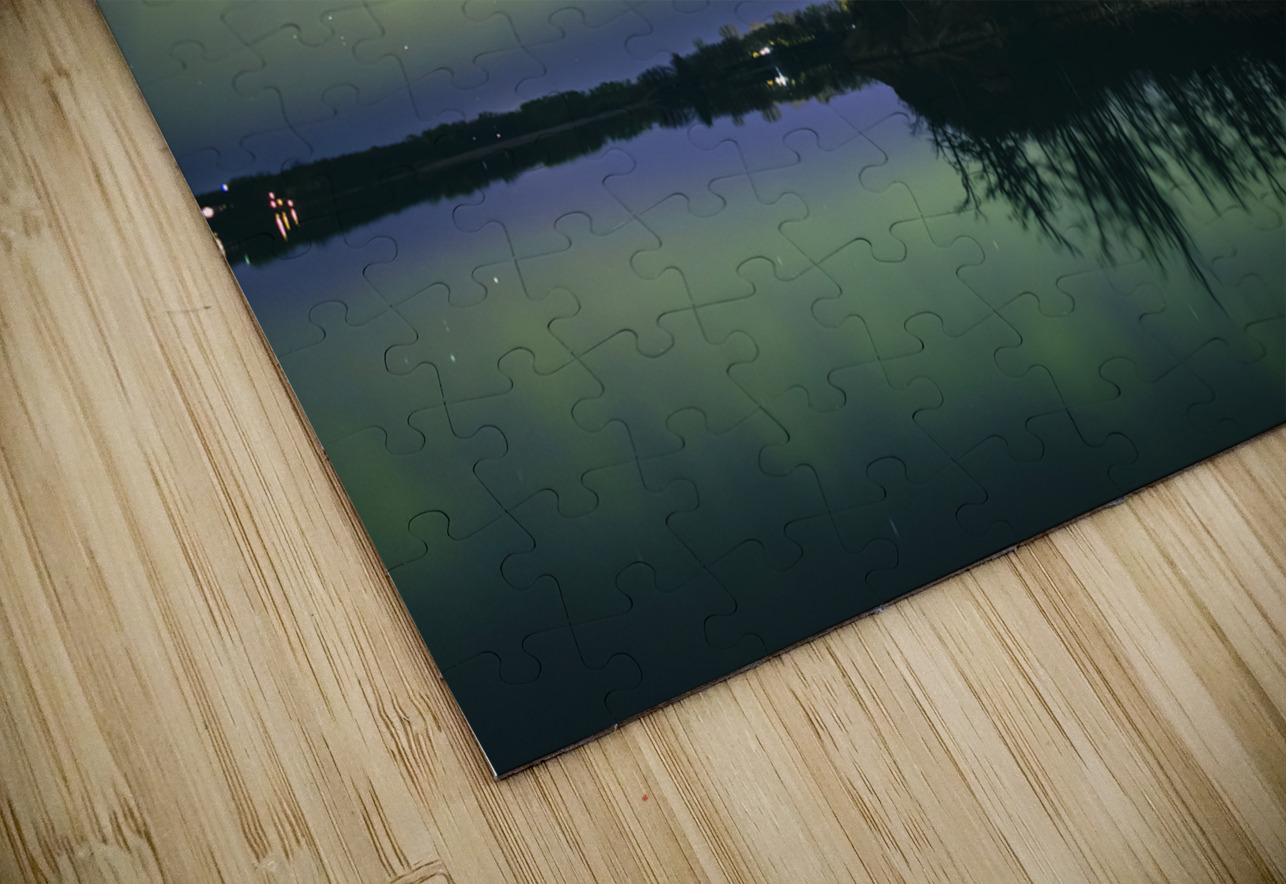 Northern Lights Over the Lake Marc Gilbert Photography Puzzle