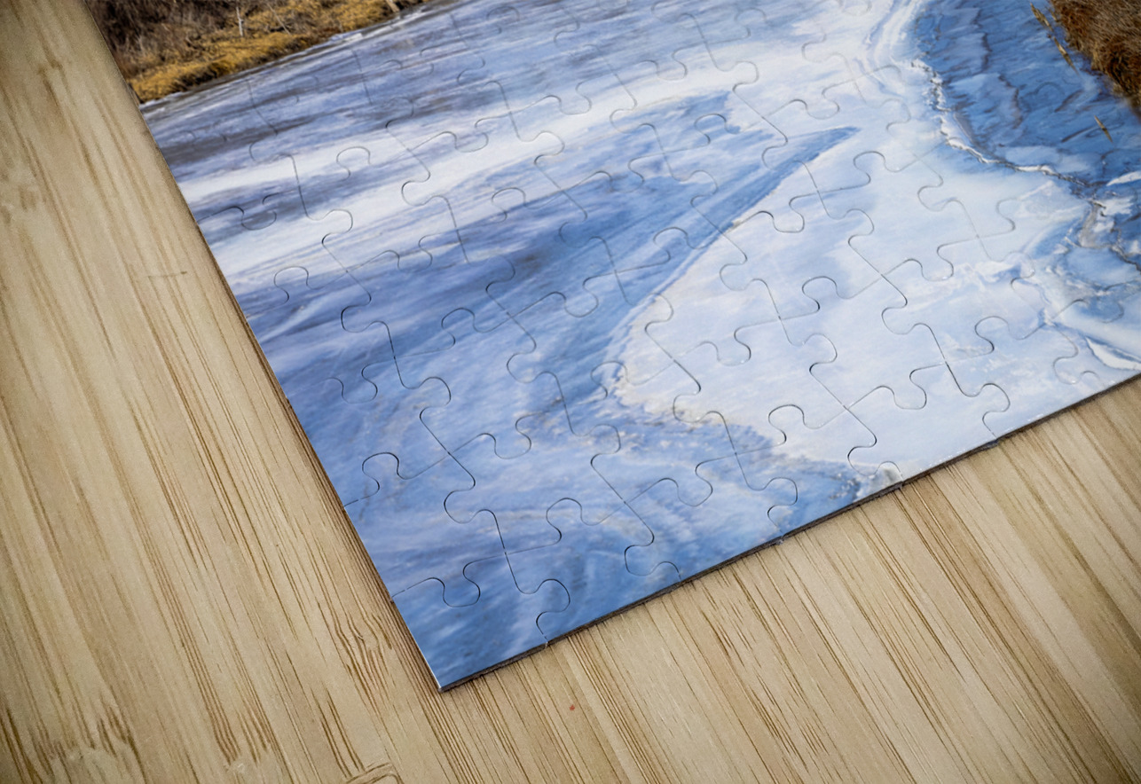Ice Melt on the Red River Marc Gilbert Photography Puzzle