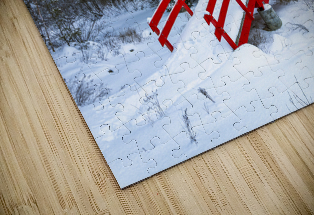 Crimson Crossing Marc Gilbert Photography Puzzle