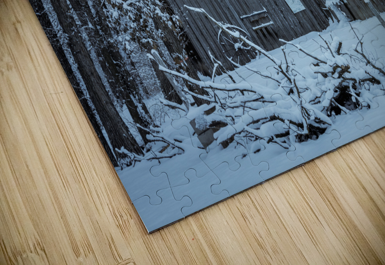 Maison Goulet in First Snow Marc Gilbert Photography Puzzle