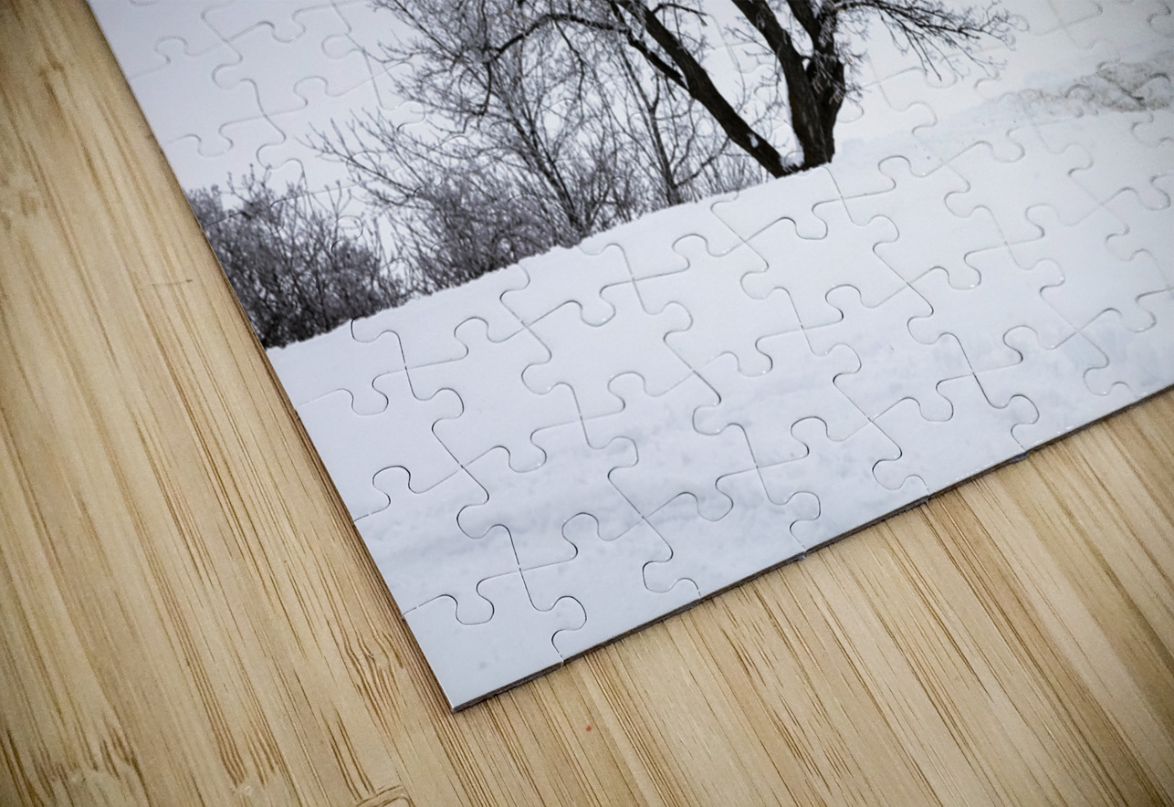 Lone Tree in Hoarfrost Marc Gilbert Photography Puzzle
