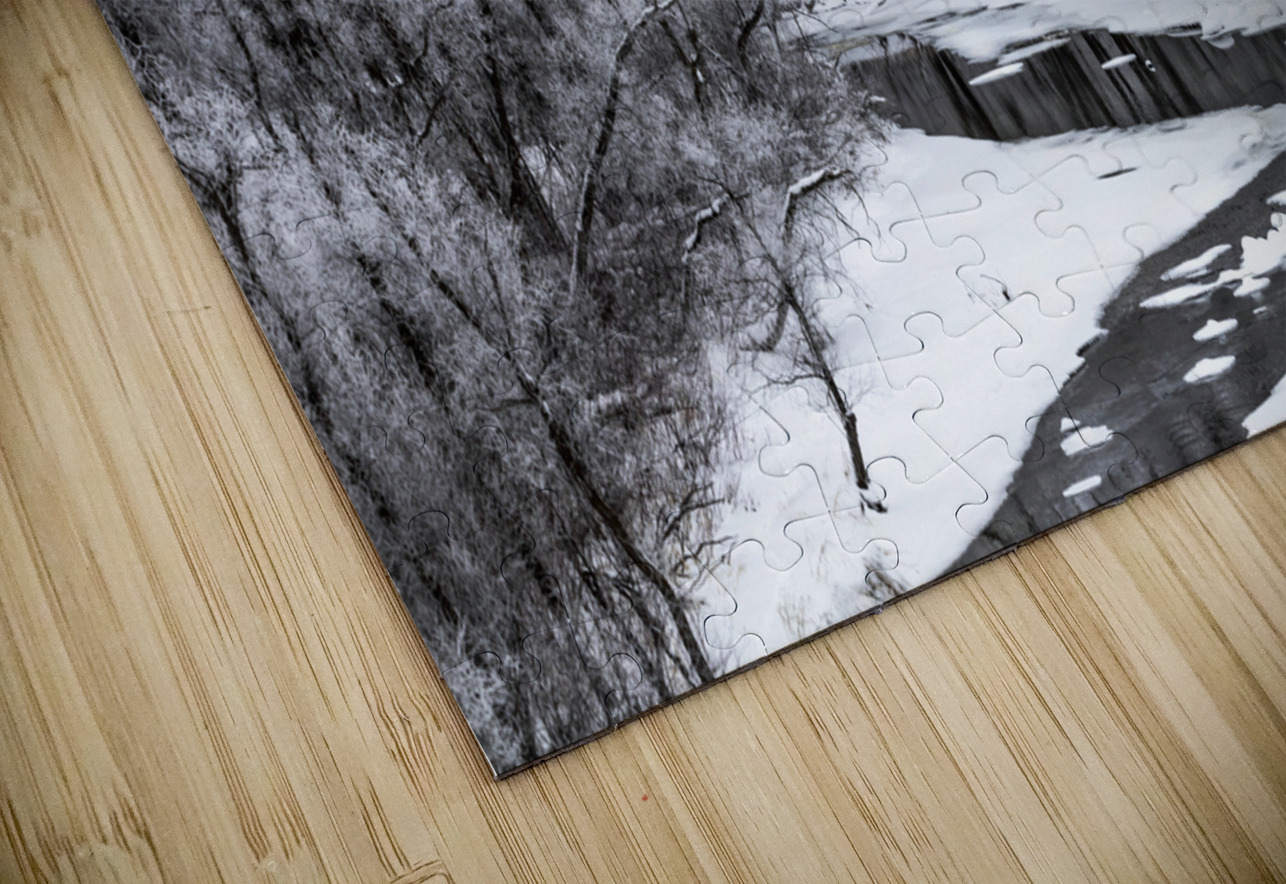 Spillway in Winterfog Marc Gilbert Photography Puzzle