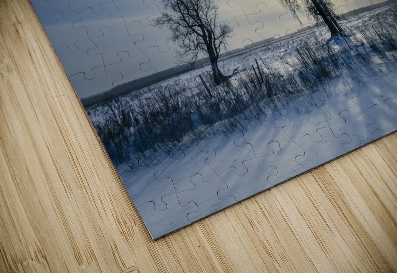 Sundogs Behind Lone Trees Marc Gilbert Photography Puzzle