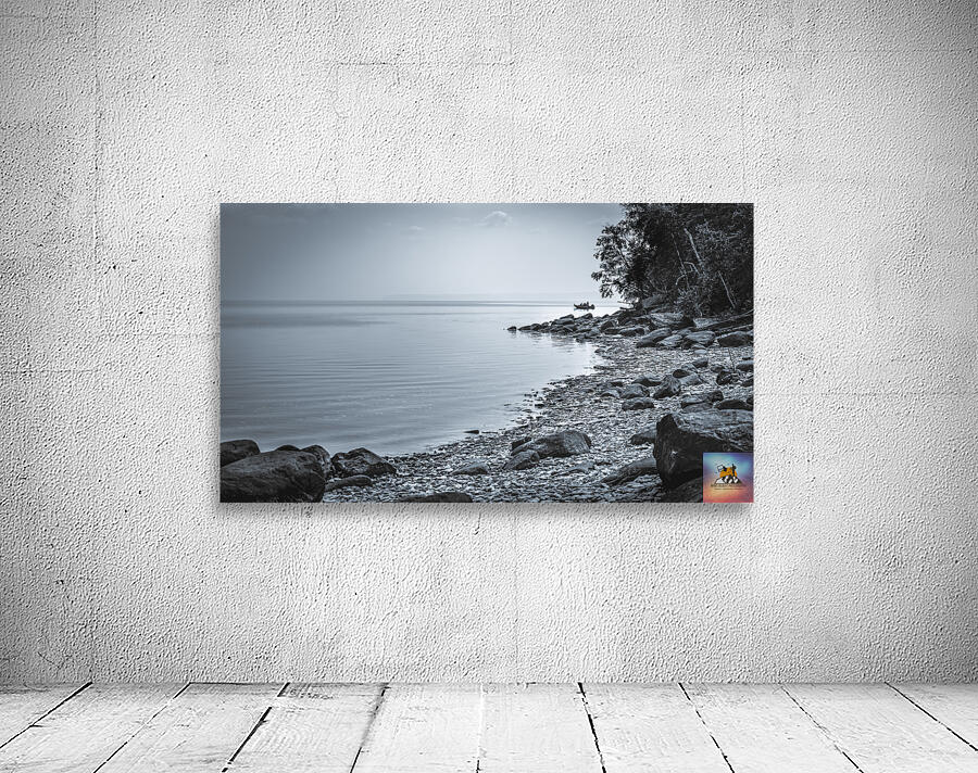 Heclas Coastline - Monochrome Wall Preview