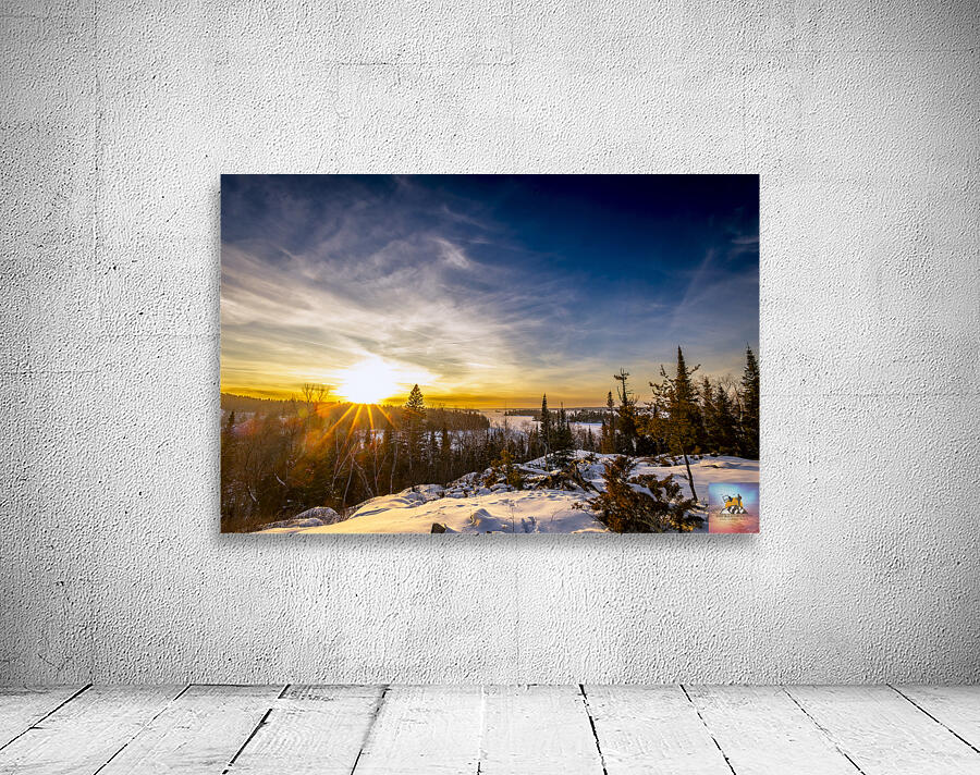 Falcon Lake Sunset Wall Preview