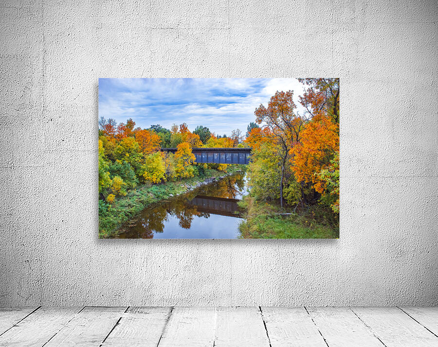 Train Bridge in the Fall Wall Preview