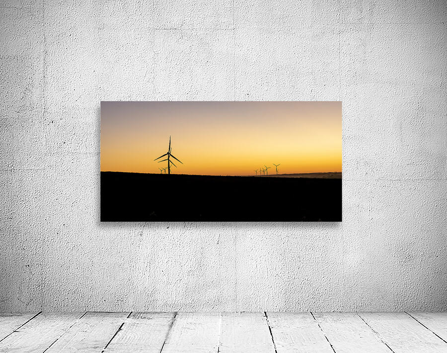 Wind Turbines at Sunset Wall Preview