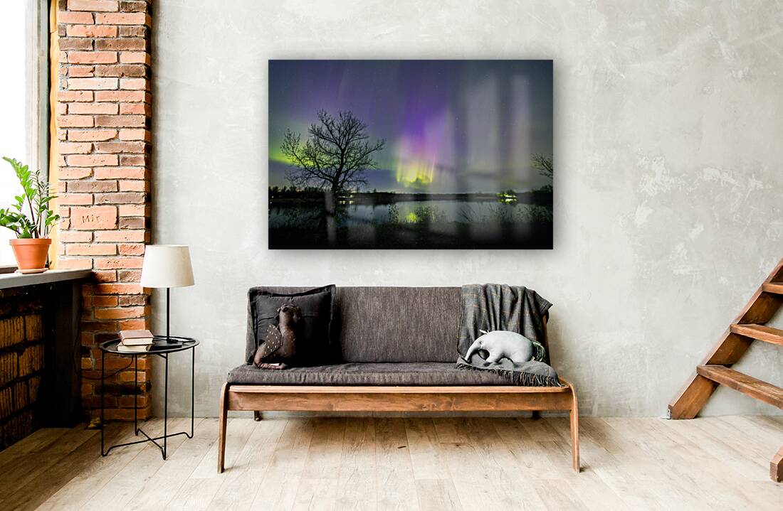Comet Fall Aurora by lone Tree Reproduction