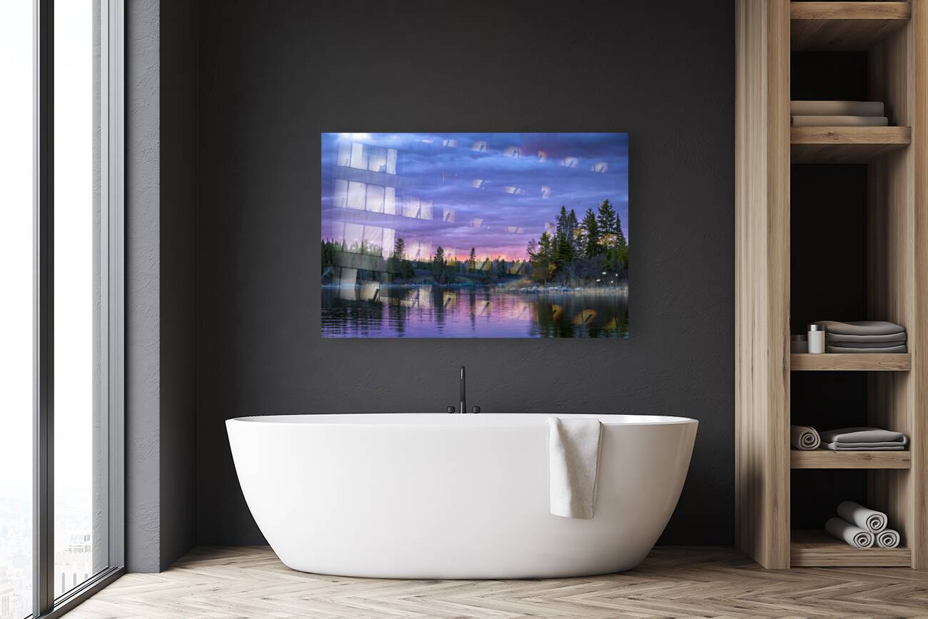 Sunset Over Still Waters Reproduction