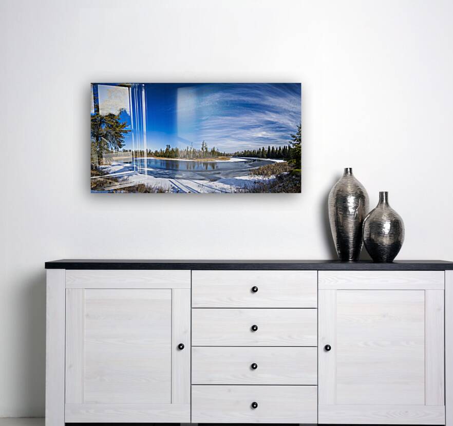 Pine Point Rapids Panorama Reproduction