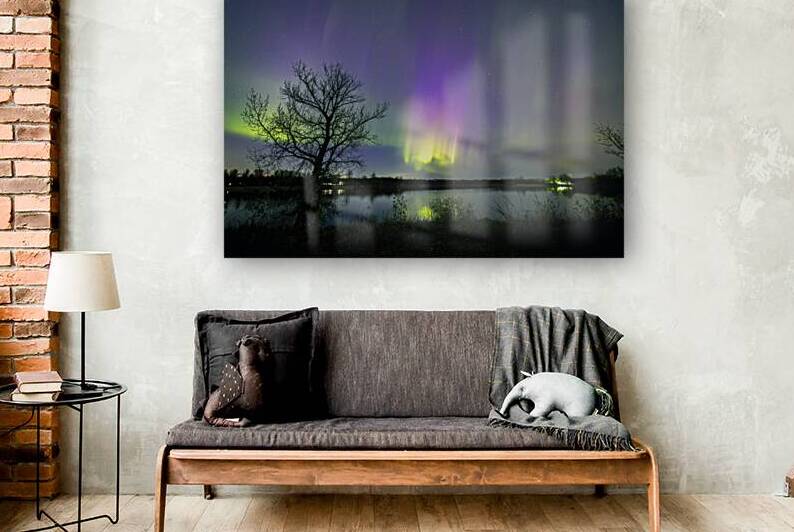 Comet Fall Aurora by lone Tree by Marc Gilbert Photography