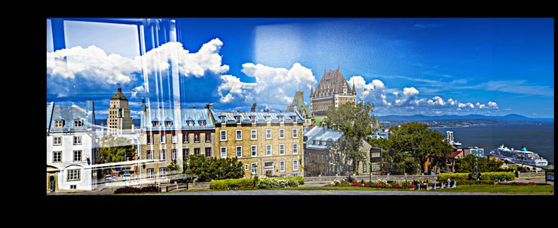 Old Quebec City Panorama by Marc Gilbert Photography
