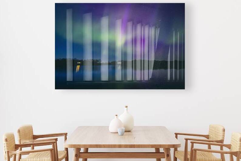 Northern Lights on the Lake by Marc Gilbert Photography