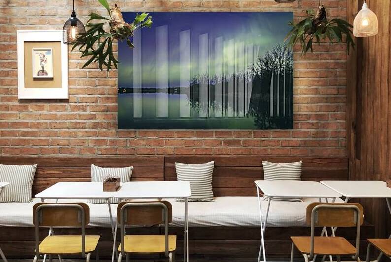 Northern Lights Over the Lake by Marc Gilbert Photography