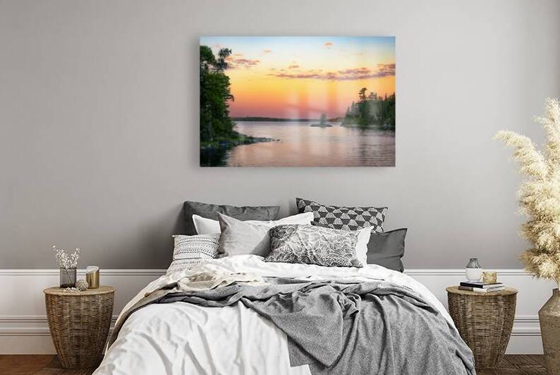 Pastel Sunrise on Shoal Lake by Marc Gilbert Photography