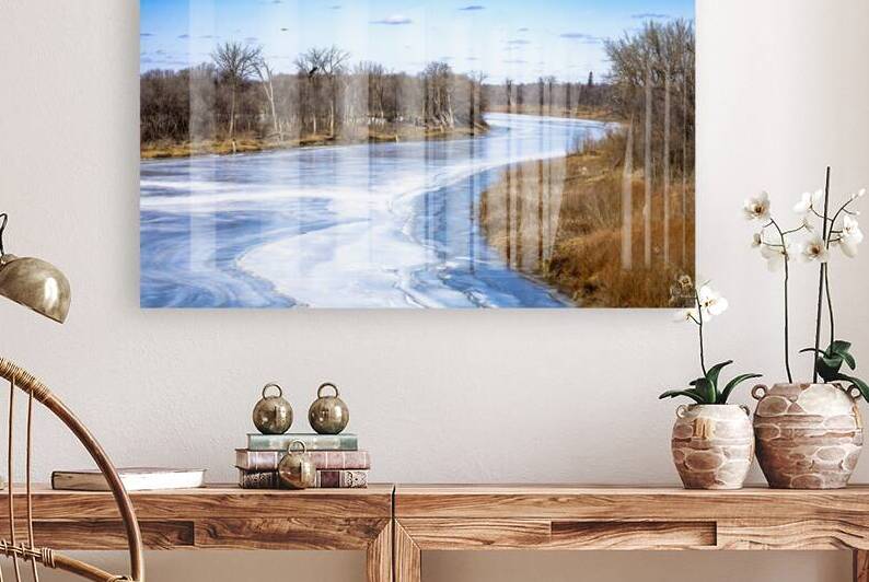 Ice Melt on the Red River by Marc Gilbert Photography