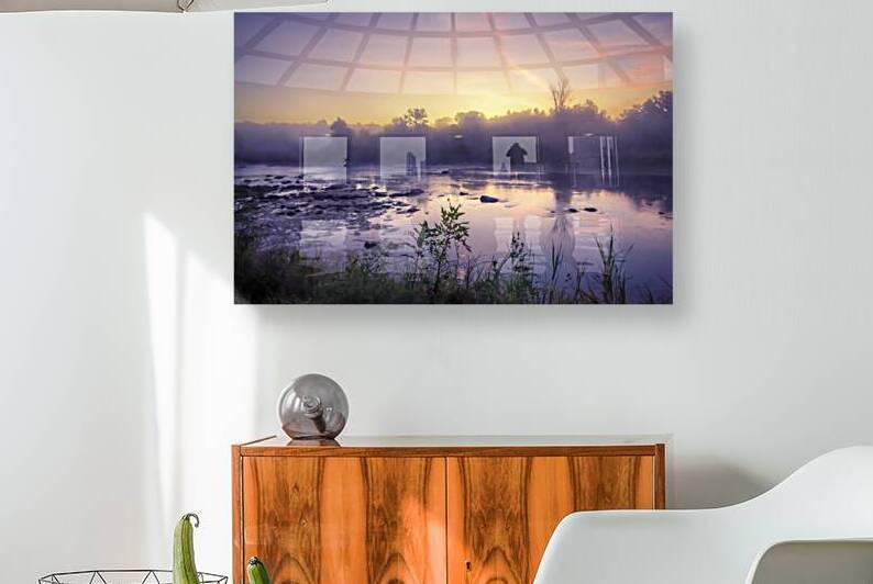 Foggy Sunrise on the Roseau River by Marc Gilbert Photography