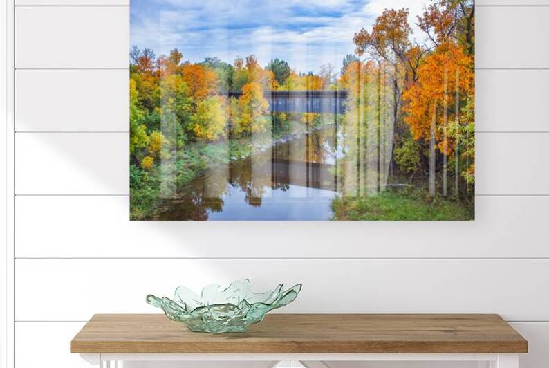 Train Bridge in the Fall by Marc Gilbert Photography