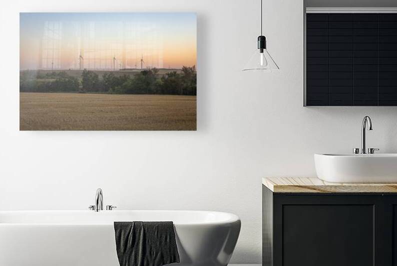 Wind Turbines at Sunset by Marc Gilbert Photography