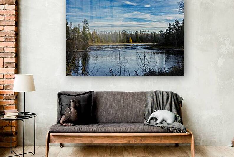 Lone Tamarack Tree Behind the Falls by Marc Gilbert Photography