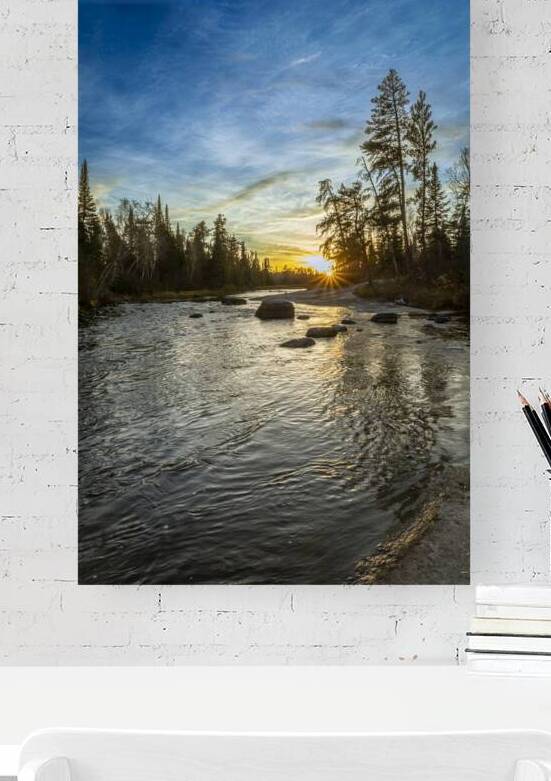 Sunset at Pine Point Rapids by Marc Gilbert Photography