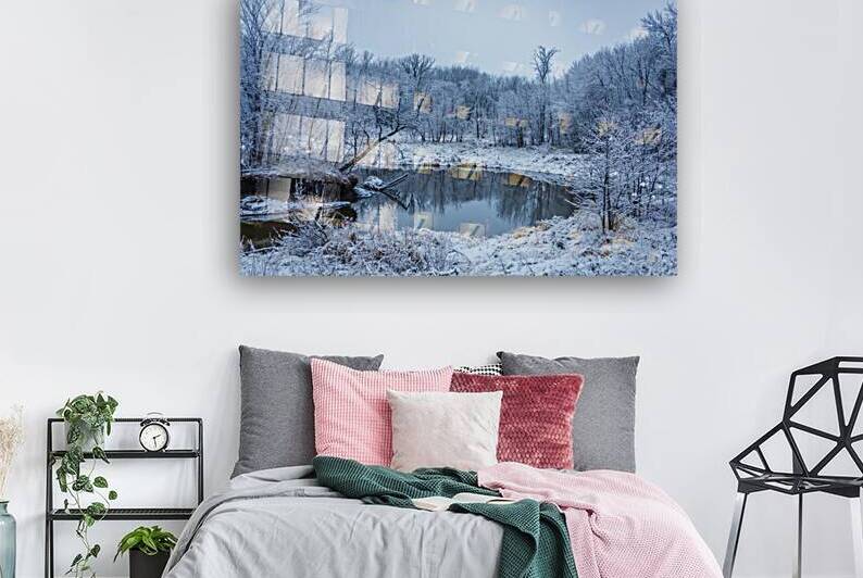 River in First Snowfall by Marc Gilbert Photography