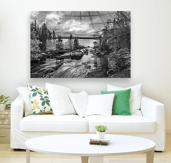 Tulabi Falls on a Rainy Day - B&W by Marc Gilbert Photography