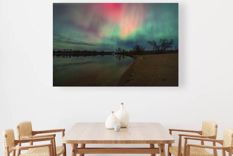 Northern Lights Reflections by Marc Gilbert Photography