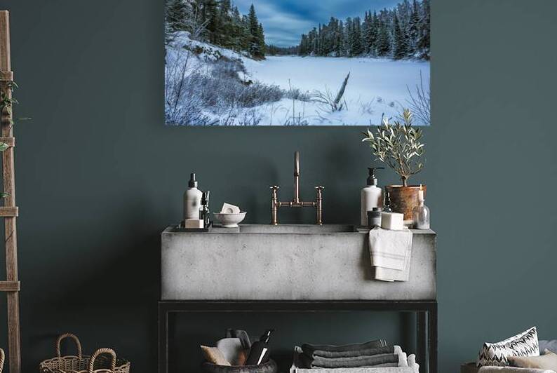 Frozen River Bend by Marc Gilbert Photography