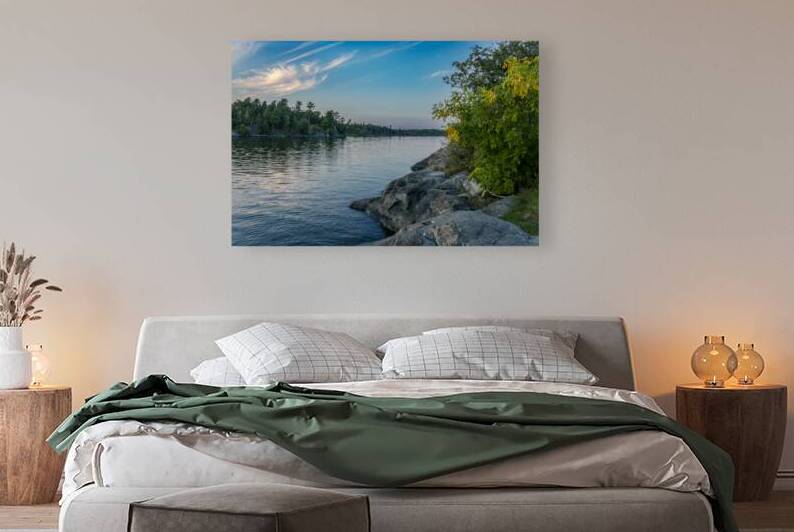 Rocky Shoreline Reflection by Marc Gilbert Photography