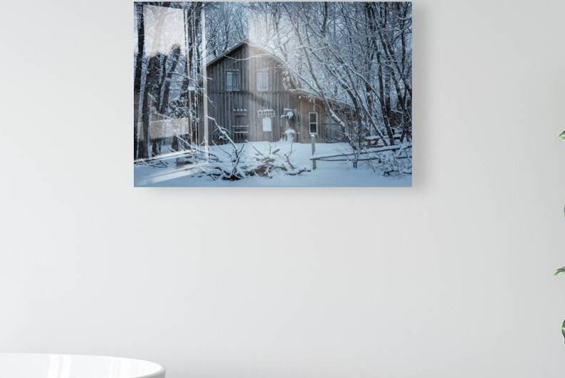 Maison Goulet in First Snow by Marc Gilbert Photography