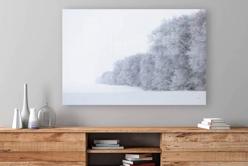 Tree Row in Hoarfrost by Marc Gilbert Photography