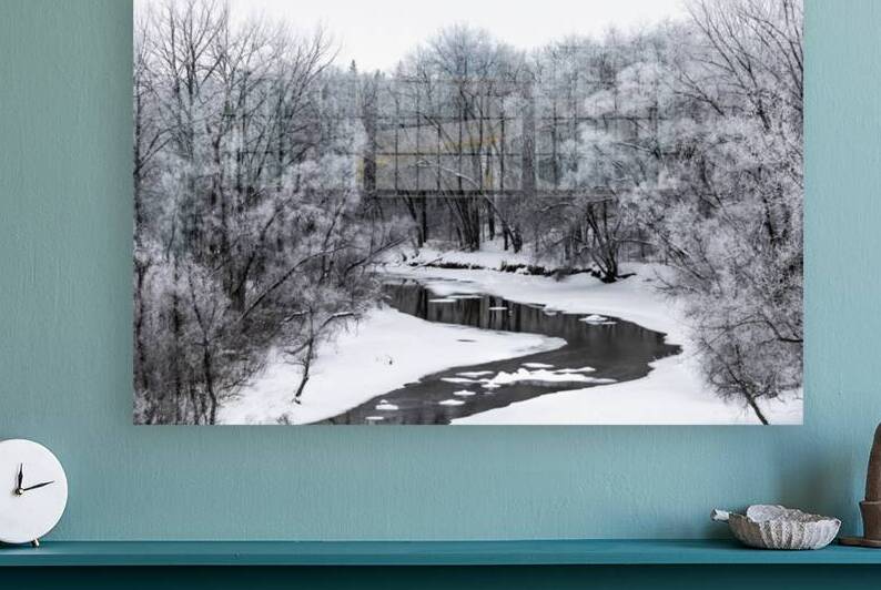 Spillway in Winterfog by Marc Gilbert Photography